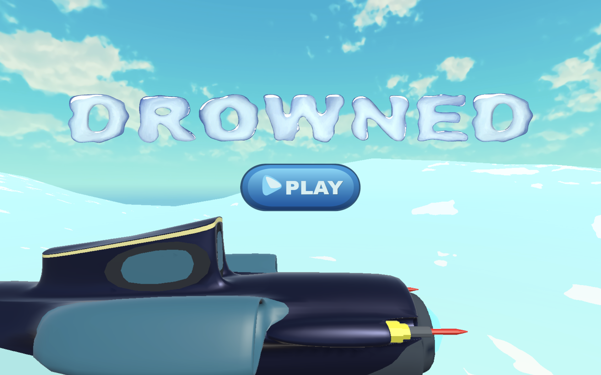 Pantalla principal del shooter 2D Drowned